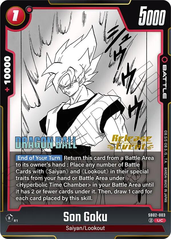 Son Goku - SB02-003 - Manga Booster 02 Release Event Cards