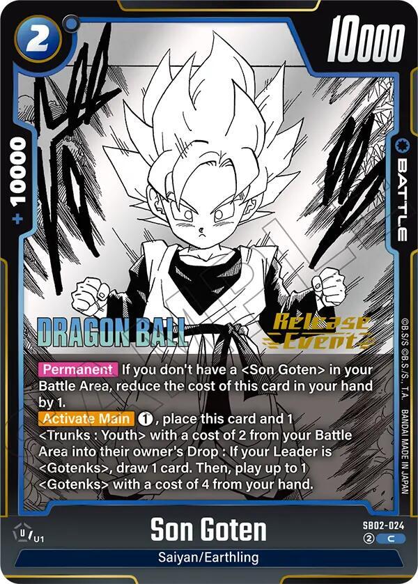 Son Goten - Manga Booster 02 Release Event Cards - Dragon Ball