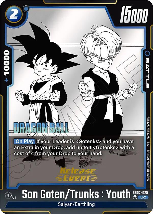 Son Goten/Trunks : Youth - Manga Booster 02 Release Event Cards