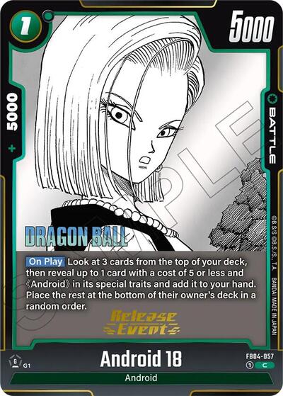 Android 18 card