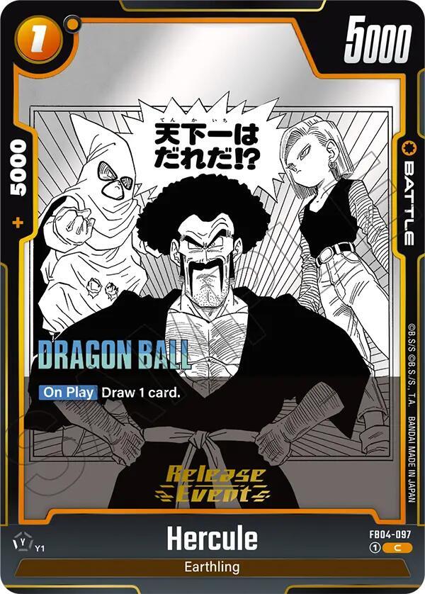 Hercule - Manga Booster 02 Release Event Cards - Dragon Ball Super