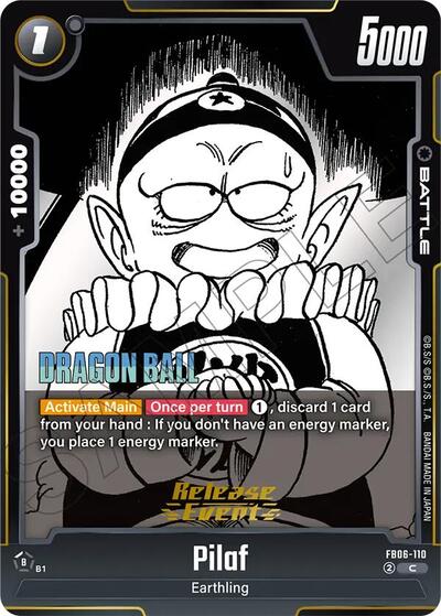 Pilaf Manga Booster 02 Release Event Cards Common Dragon Ball card — value and price