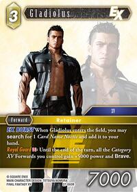 Gladiolus EX - Final Fantasy TCG Journey of Discovery trading card