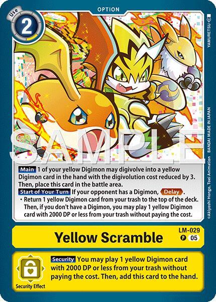 Yellow Scramble (LM-029) (Alternate Art) - Starter Deck 22