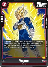 Vegeta - FB08-021 - Saiyan's Pride - Dragon Ball Fusion World card