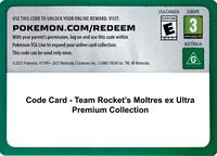 Code Card - Team Rocket's Moltres ex Ultra Premium Collection from Miscellaneous Cards & Products Pokemon card image
