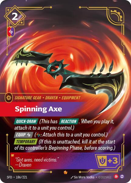 Spinning Axe - Spiritforged - Riftbound: League of Legends Trading