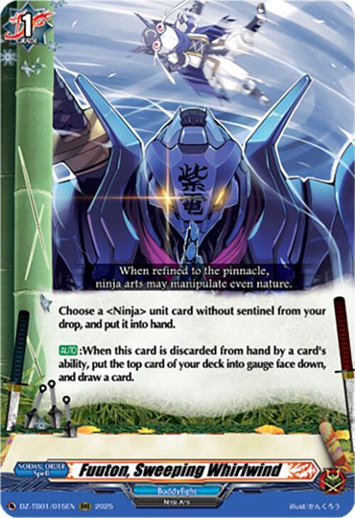Fuuton, Sweeping Whirlwind - DZ-TB01: Future Card Buddyfight