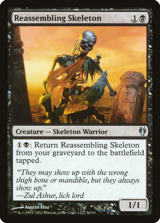 Reassembling Skeleton 50 card