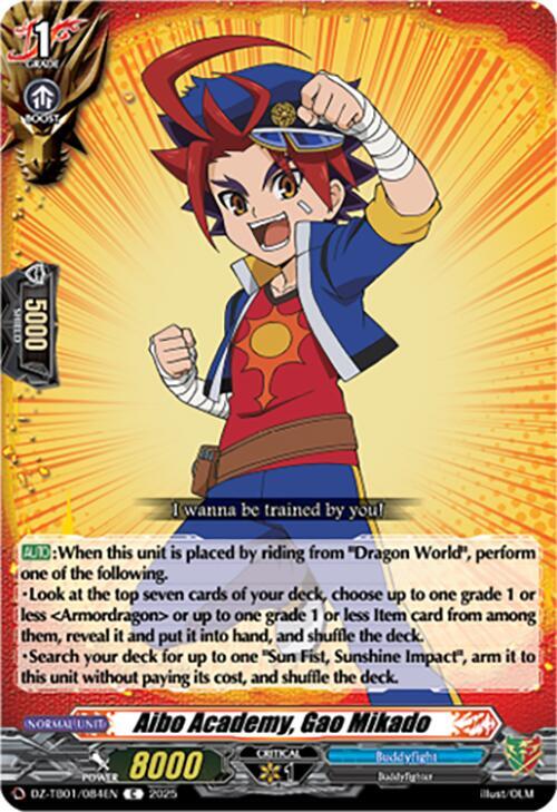Aibo Academy, Gao Mikado - DZ-TB01: Future Card Buddyfight