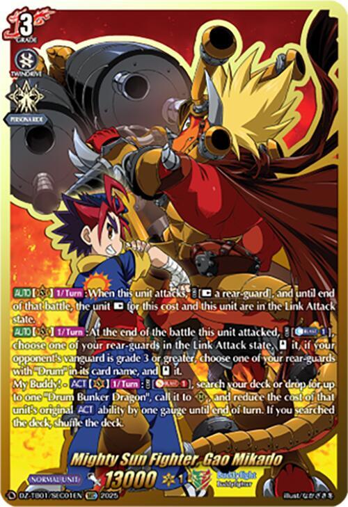 Mighty Sun Fighter, Gao Mikado (SEC) - DZ-TB01: Future Card