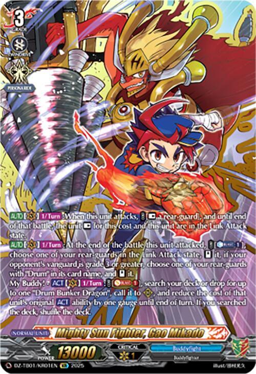 Mighty Sun Fighter, Gao Mikado (KR) - DZ-TB01: Future Card