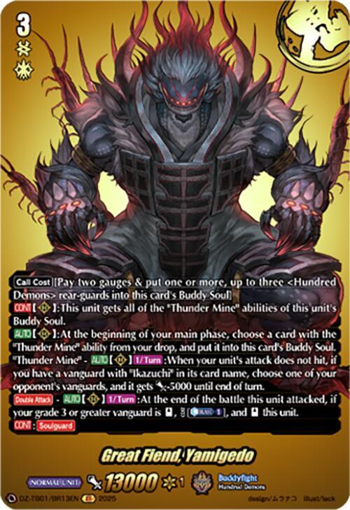 Great Fiend, Yamigedo (BR) - DZ-TB01: Future Card Buddyfight