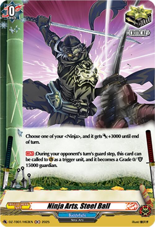 Ninja Arts, Steel Ball (H) - DZ-TB01: Future Card Buddyfight
