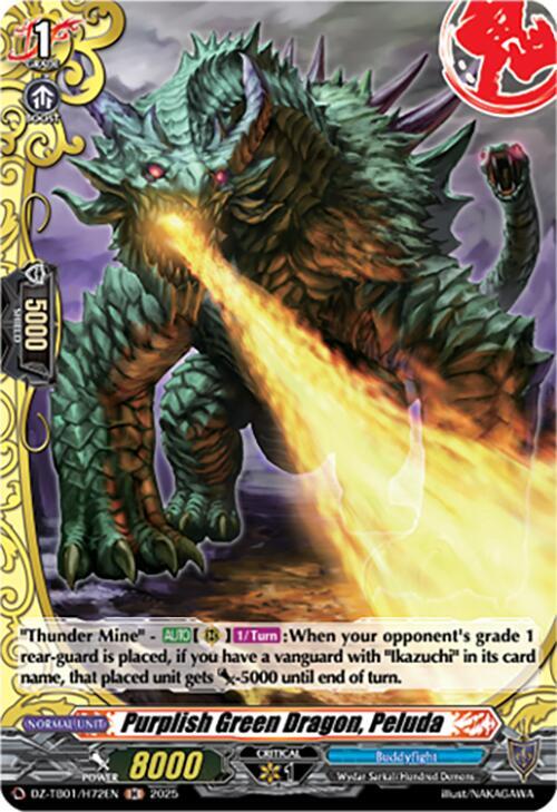 Purplish Green Dragon, Peluda (H) - DZ-TB01: Future Card