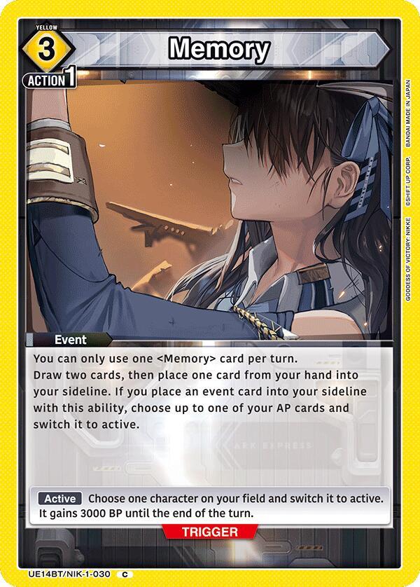 Memory - UE14BT: GODDESS OF VICTORY: NIKKE - Union Arena