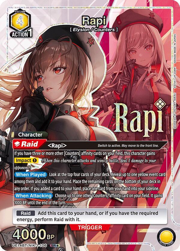 Rapi (106) (SR*) - UE14BT: GODDESS OF VICTORY: NIKKE - Union Arena