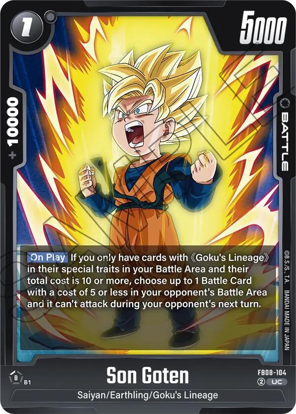 Son Goten - Saiyan's Pride - Dragon Ball Super: Fusion World