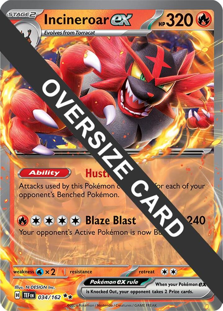 Incineroar ex - 034/162 034/162