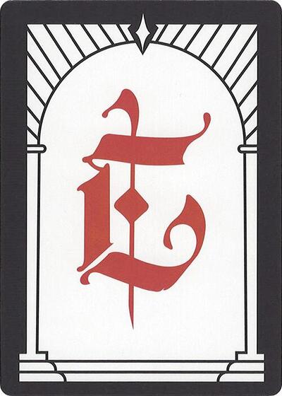 Letter Card E