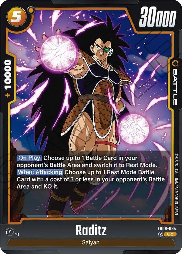 Raditz - FB08-094 - Saiyan's Pride - Dragon Ball Super: Fusion