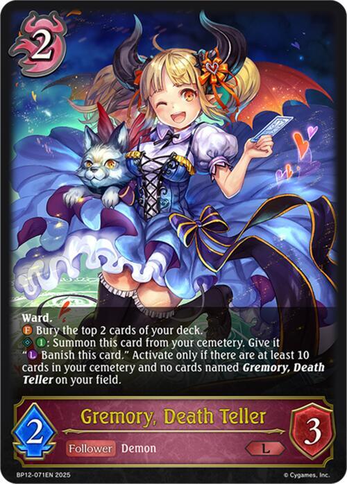 Gremory, Death Teller - BP12: Worldreaver's Descent - Shadowverse