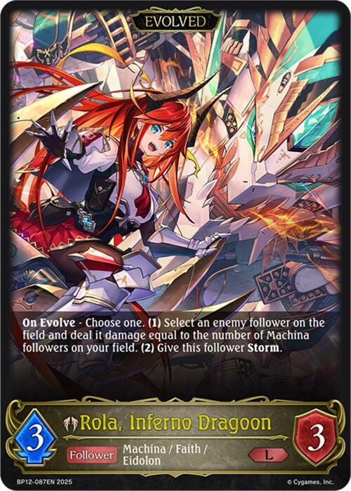 Rola, Inferno Dragoon (Evolved) - BP12: Worldreaver's Descent