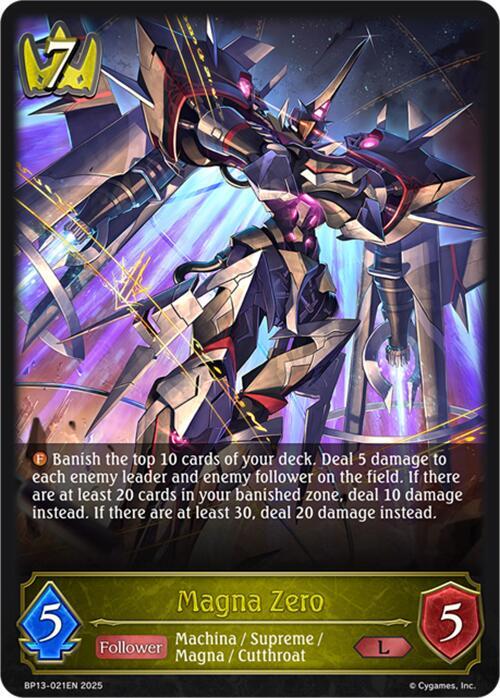 Magna Zero - BP13: Dominion of Darkness - Shadowverse: Evolve