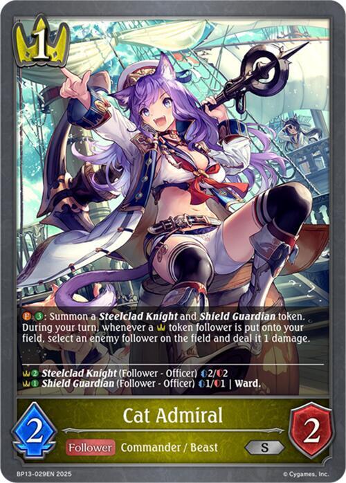 Cat Admiral - BP13: Dominion of Darkness - Shadowverse: Evolve