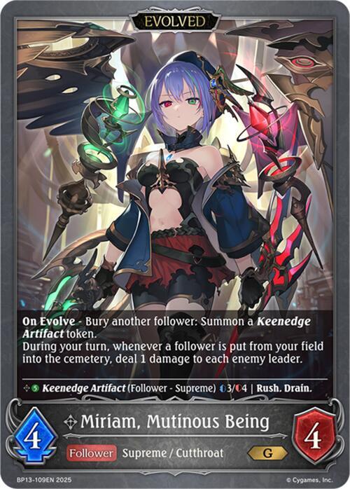 Miriam, Mutinous Being (Evolved) - BP13: Dominion of Darkness