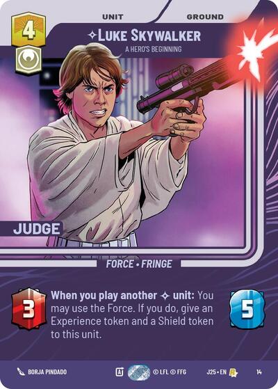 Luke Skywalker - A Hero's Beginning card