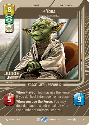 Yoda - My Ally is the Force - Judge Promos - Star Wars: Unlimited