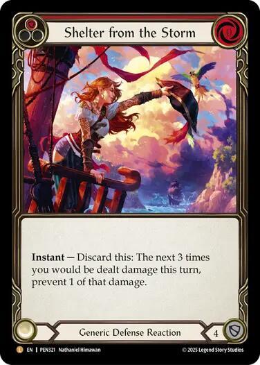 Shelter from the Storm card