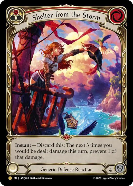 【FaB】Shelter from the Storm 英RF Shelter from the Storm - Compendium of Rathe - Antiquity Pack