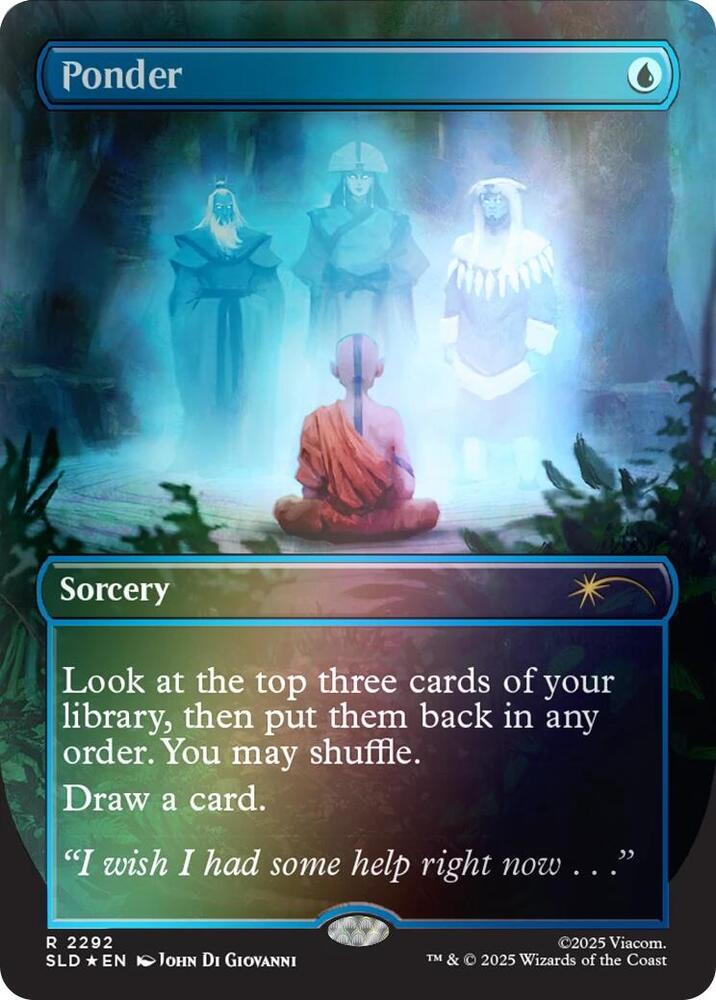 Ponder (2292) (Rainbow Foil) - Secret Lair Drop Series - Magic