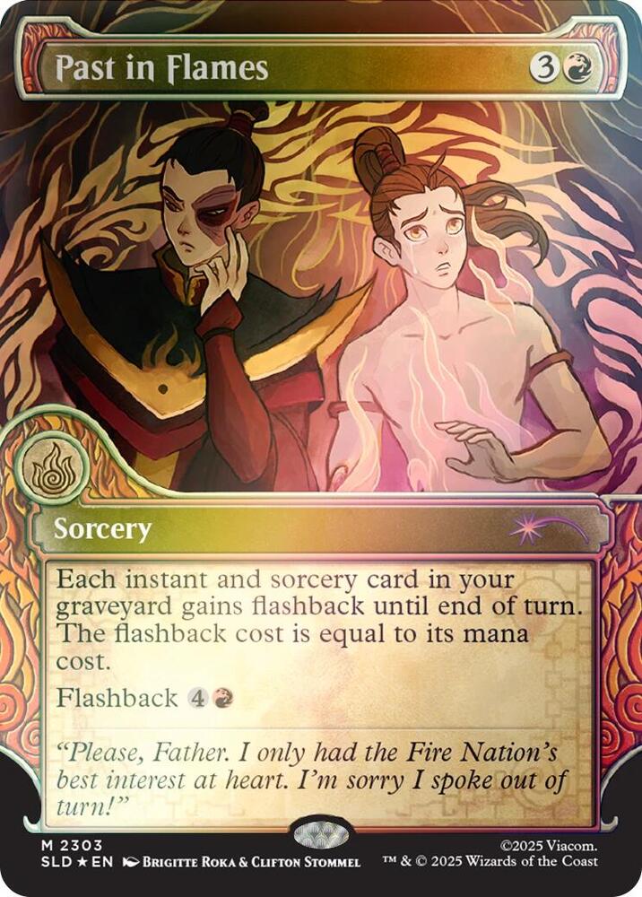 Past in Flames (Rainbow Foil) - Secret Lair Drop Series - Magic