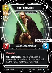 Qui Gon Jinn The Negotiations Will Be Short Champion