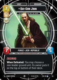 Qui-Gon Jinn - The Negotiations Will Be Short