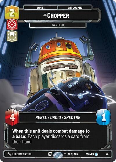 Chopper - War Hero (44) Sector and Regional Promos: Season 1 card price