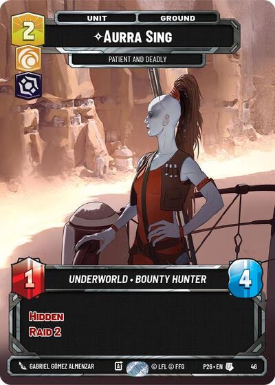 Aurra Sing - Patient and Deadly (46) Sector and Regional Promos: Season 1 card price