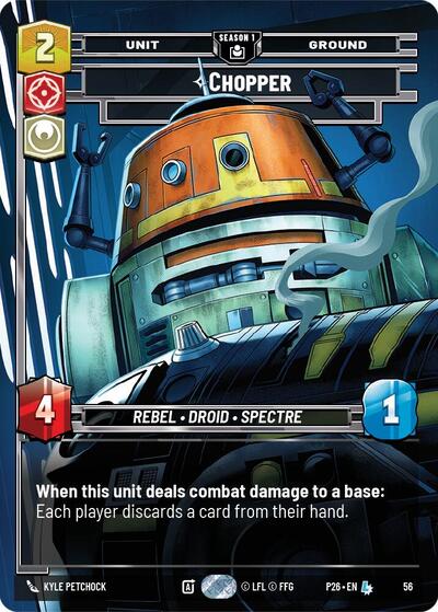 Chopper - War Hero (56) Sector and Regional Promos: Season 1 card price