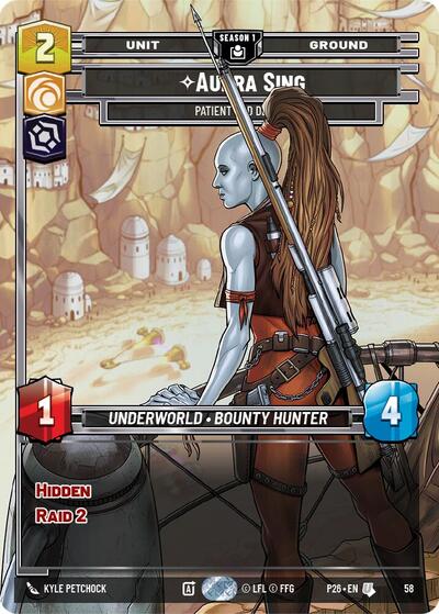 Aurra Sing - Patient and Deadly (58) Sector and Regional Promos: Season 1 card price