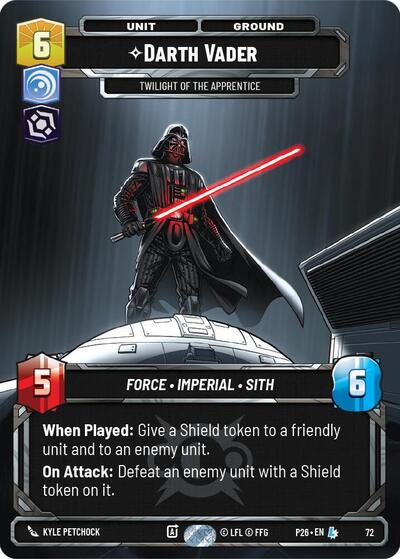 Darth Vader - Twilight of the Apprentice (72) Sector and Regional Promos: Season 1 card price
