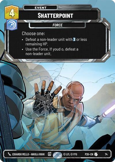 Shatterpoint (74) Sector and Regional Promos: Season 1 card price