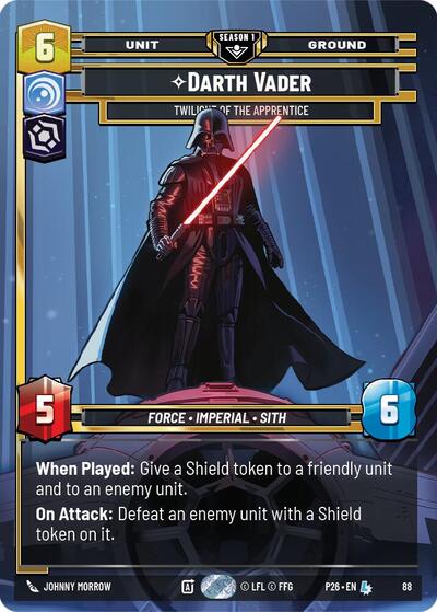 Darth Vader - Twilight of the Apprentice (88) Sector and Regional Promos: Season 1 card price