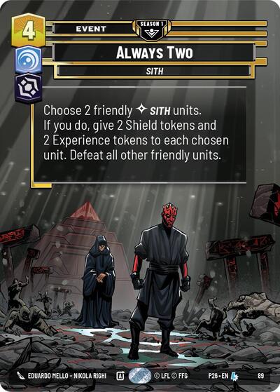 Always Two (89) Sector and Regional Promos: Season 1 card price