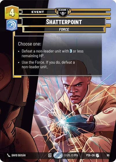 Shatterpoint (90) Sector and Regional Promos: Season 1 card price