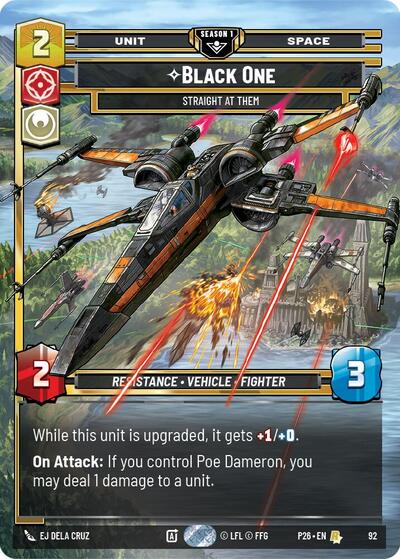 Black One - Straight At Them (92) Sector and Regional Promos: Season 1 card price