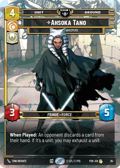 Ahsoka Tano - Chasing Whispers (94) Sector and Regional Promos: Season 1 card price