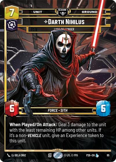 Darth Nihilus - Lord of Hunger (95) Sector and Regional Promos: Season 1 card price